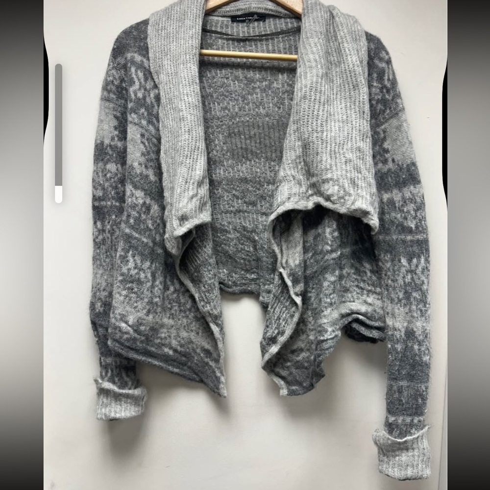 Luisa Cerrano Alpaca Wool Blend Cardigan Sz M